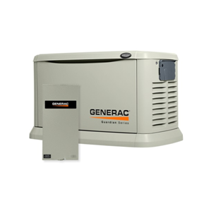 A generac generator and its manual is shown.